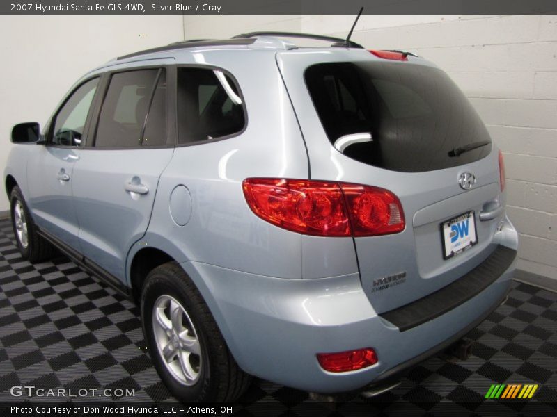 Silver Blue / Gray 2007 Hyundai Santa Fe GLS 4WD