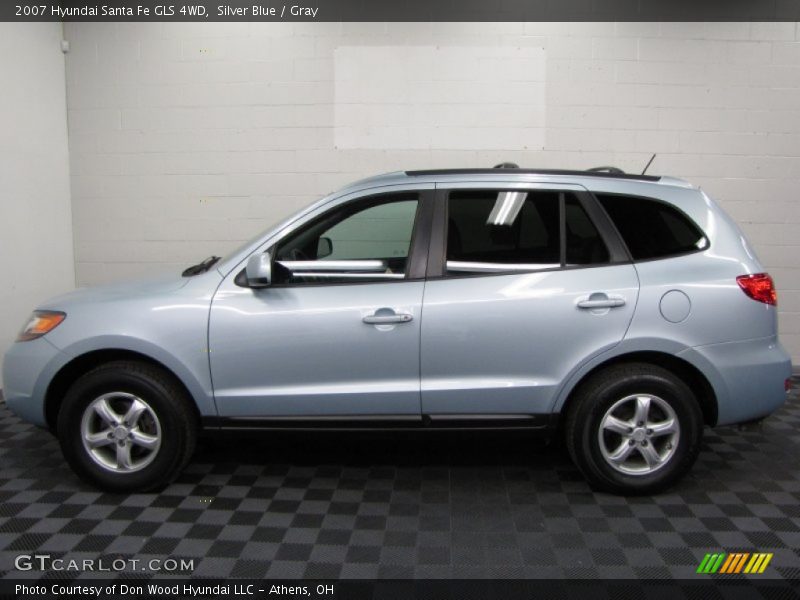 Silver Blue / Gray 2007 Hyundai Santa Fe GLS 4WD
