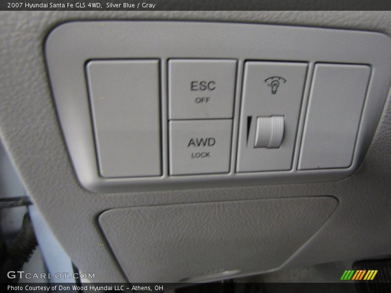 Silver Blue / Gray 2007 Hyundai Santa Fe GLS 4WD