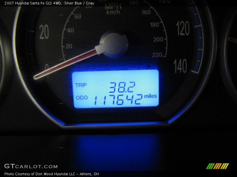 Silver Blue / Gray 2007 Hyundai Santa Fe GLS 4WD