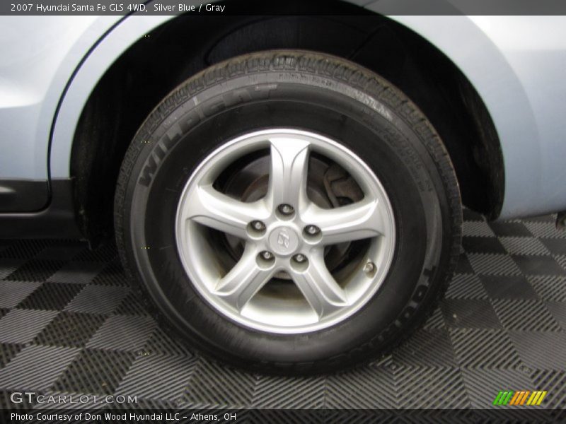 Silver Blue / Gray 2007 Hyundai Santa Fe GLS 4WD
