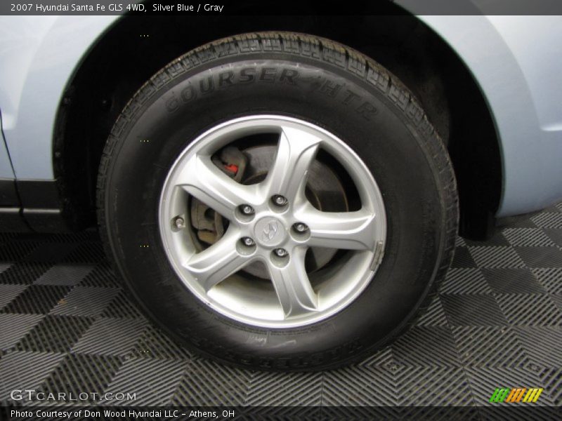 Silver Blue / Gray 2007 Hyundai Santa Fe GLS 4WD