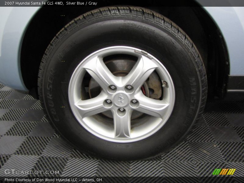 Silver Blue / Gray 2007 Hyundai Santa Fe GLS 4WD