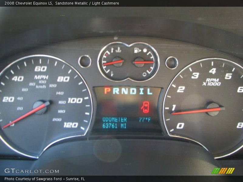 Sandstone Metallic / Light Cashmere 2008 Chevrolet Equinox LS