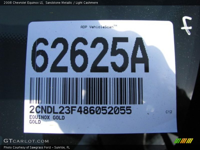 Sandstone Metallic / Light Cashmere 2008 Chevrolet Equinox LS