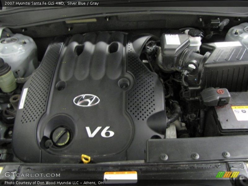 Silver Blue / Gray 2007 Hyundai Santa Fe GLS 4WD