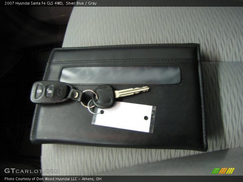 Silver Blue / Gray 2007 Hyundai Santa Fe GLS 4WD