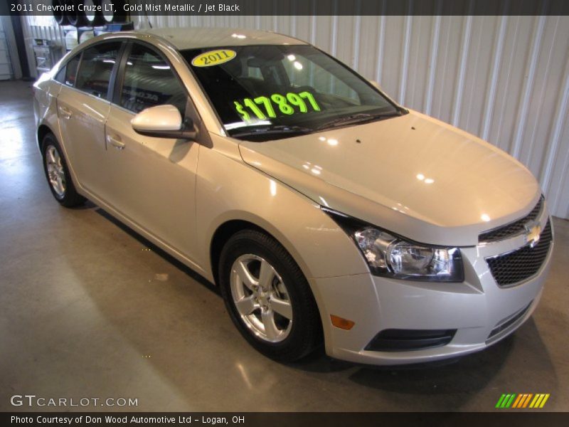 Gold Mist Metallic / Jet Black 2011 Chevrolet Cruze LT