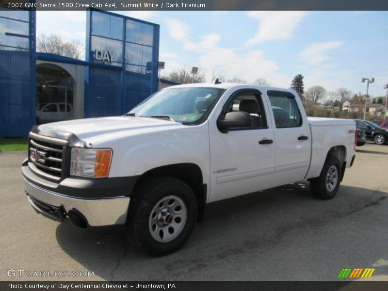 Summit White / Dark Titanium 2007 GMC Sierra 1500 Crew Cab 4x4