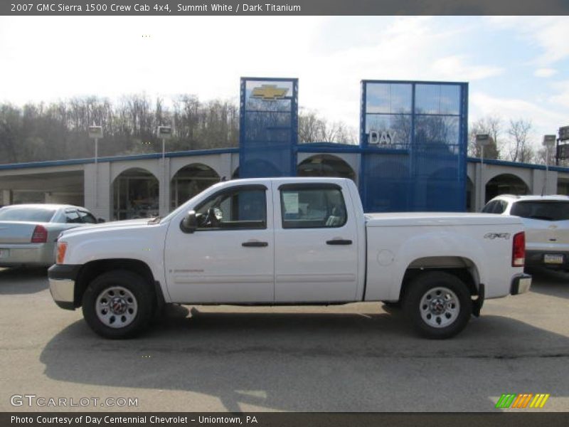 Summit White / Dark Titanium 2007 GMC Sierra 1500 Crew Cab 4x4