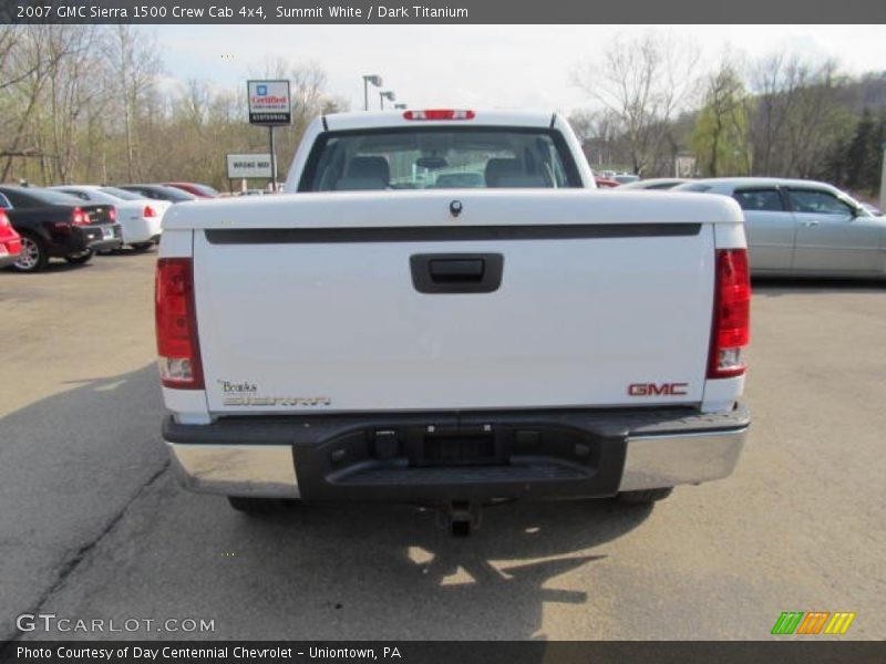 Summit White / Dark Titanium 2007 GMC Sierra 1500 Crew Cab 4x4