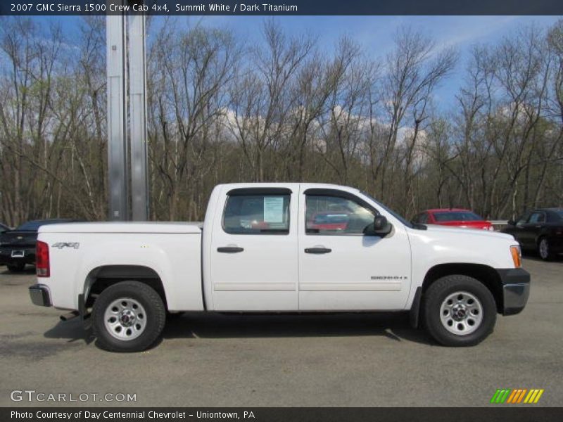 Summit White / Dark Titanium 2007 GMC Sierra 1500 Crew Cab 4x4