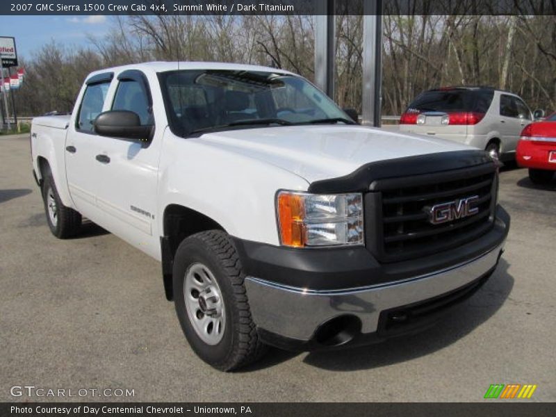 Summit White / Dark Titanium 2007 GMC Sierra 1500 Crew Cab 4x4