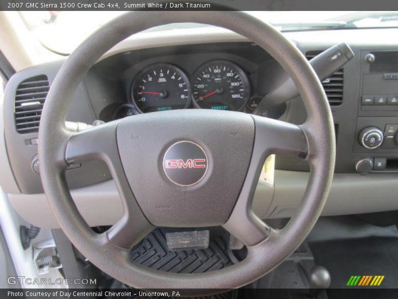 Summit White / Dark Titanium 2007 GMC Sierra 1500 Crew Cab 4x4