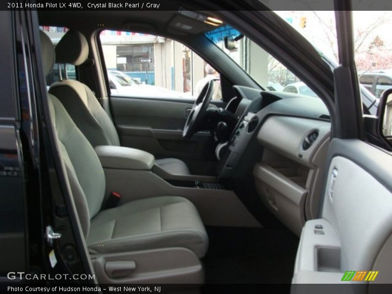 Crystal Black Pearl / Gray 2011 Honda Pilot LX 4WD