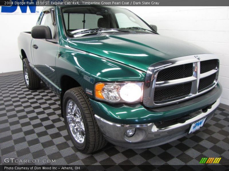 Timberline Green Pearl Coat / Dark Slate Gray 2004 Dodge Ram 1500 ST Regular Cab 4x4