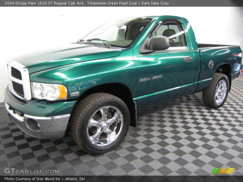 Timberline Green Pearl Coat / Dark Slate Gray 2004 Dodge Ram 1500 ST Regular Cab 4x4