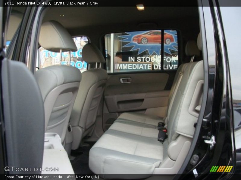 Crystal Black Pearl / Gray 2011 Honda Pilot LX 4WD