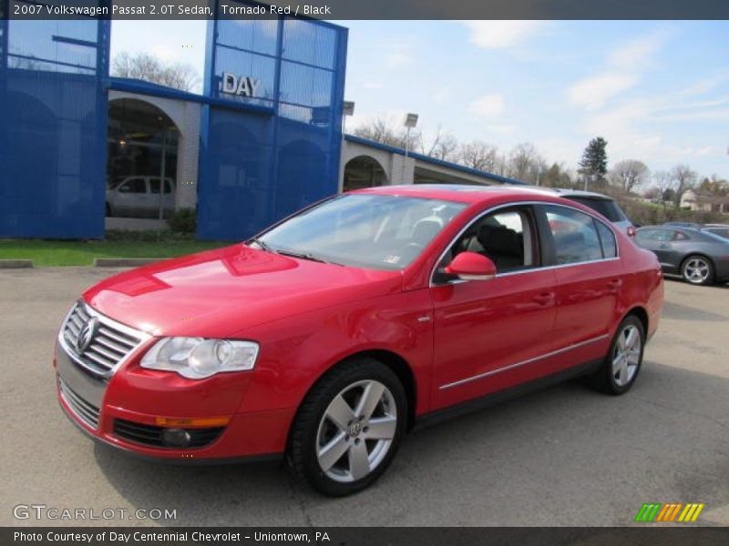 Tornado Red / Black 2007 Volkswagen Passat 2.0T Sedan