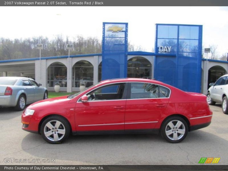 Tornado Red / Black 2007 Volkswagen Passat 2.0T Sedan