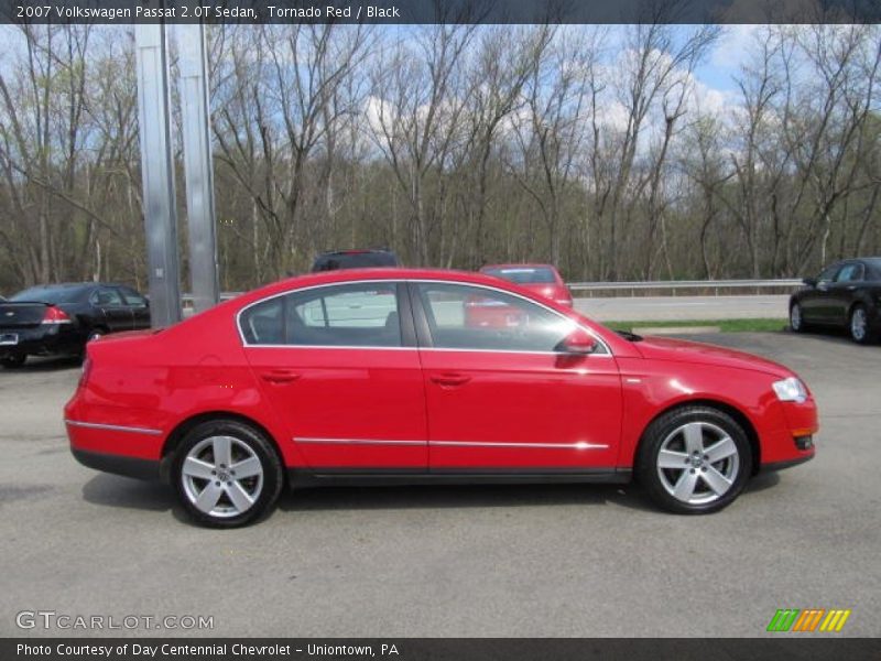 Tornado Red / Black 2007 Volkswagen Passat 2.0T Sedan