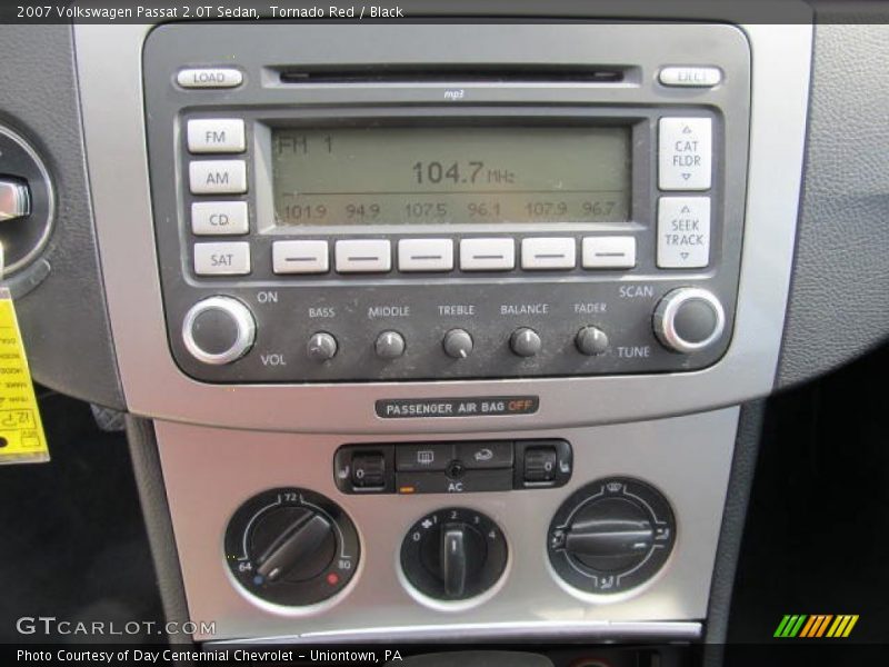Tornado Red / Black 2007 Volkswagen Passat 2.0T Sedan
