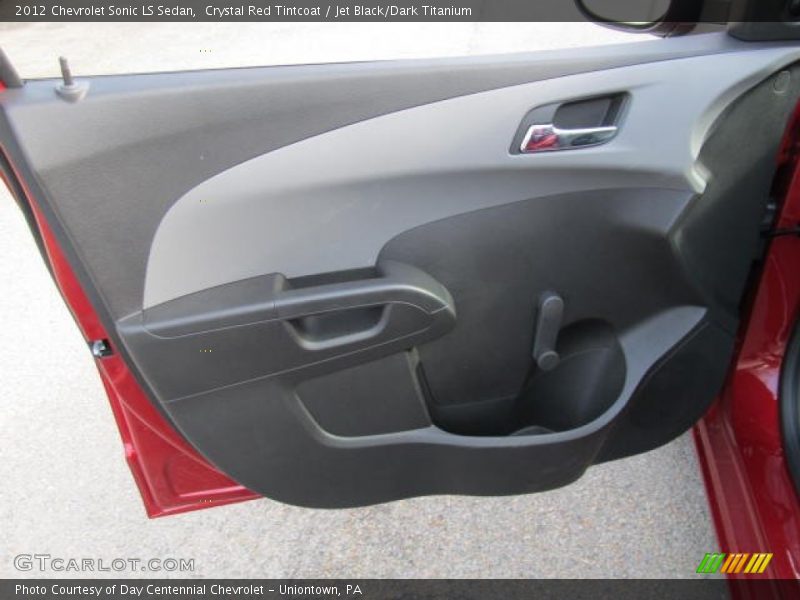 Crystal Red Tintcoat / Jet Black/Dark Titanium 2012 Chevrolet Sonic LS Sedan