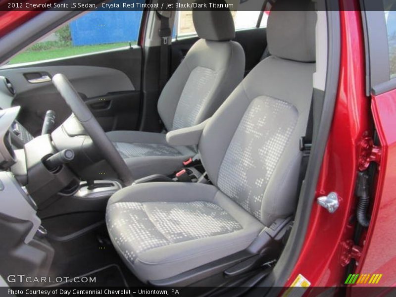 Crystal Red Tintcoat / Jet Black/Dark Titanium 2012 Chevrolet Sonic LS Sedan