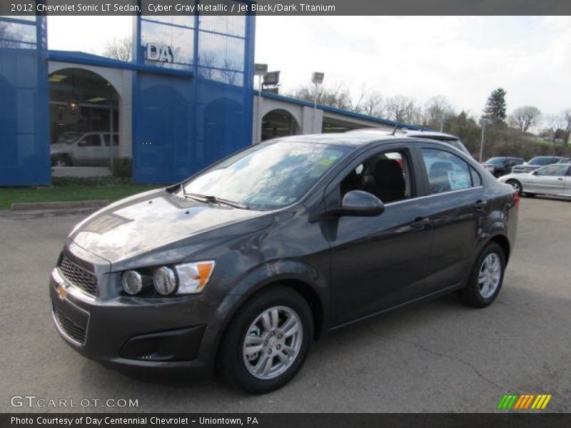 Cyber Gray Metallic / Jet Black/Dark Titanium 2012 Chevrolet Sonic LT Sedan