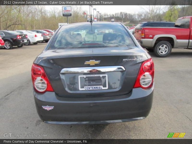 Cyber Gray Metallic / Jet Black/Dark Titanium 2012 Chevrolet Sonic LT Sedan