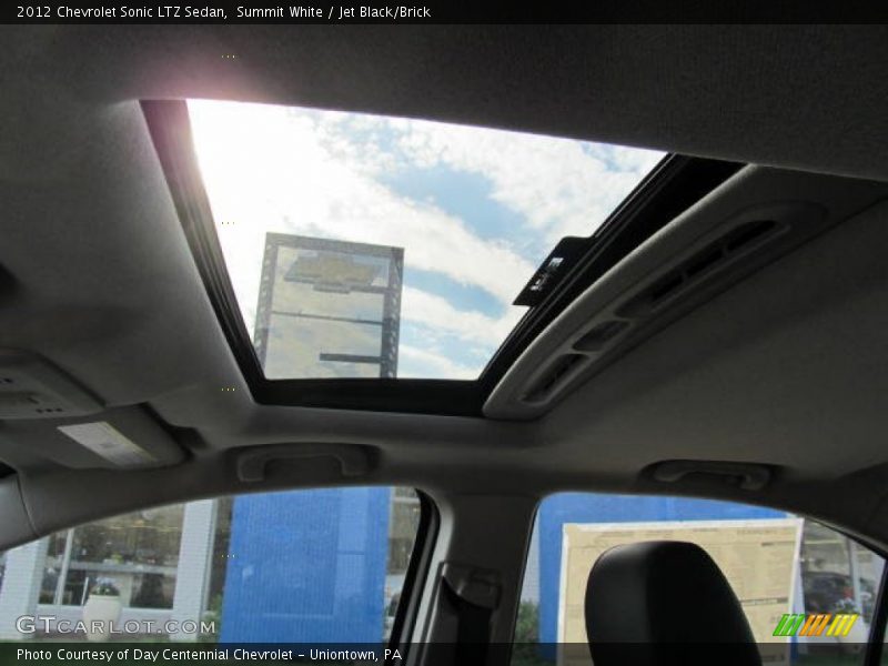 Summit White / Jet Black/Brick 2012 Chevrolet Sonic LTZ Sedan