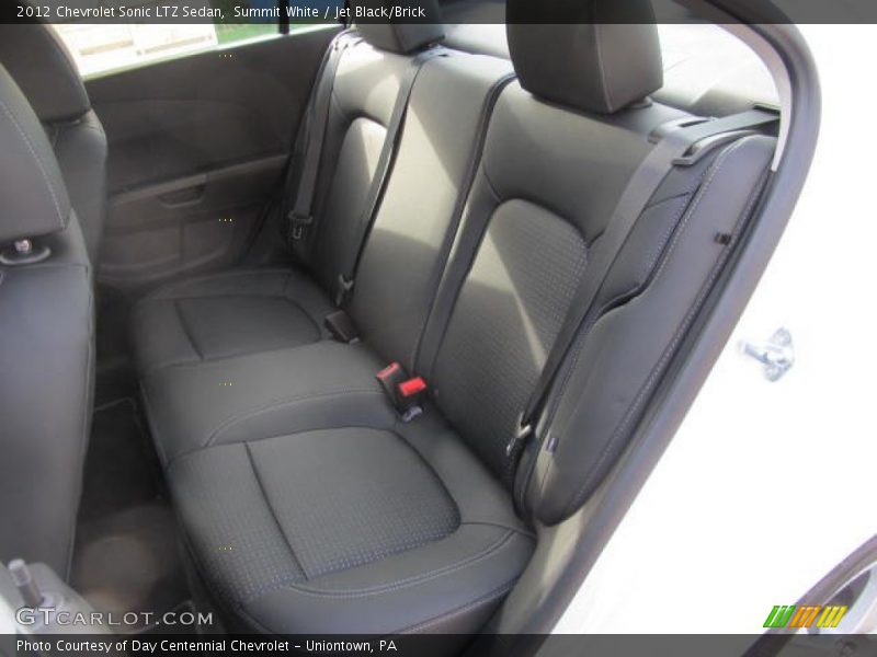 Summit White / Jet Black/Brick 2012 Chevrolet Sonic LTZ Sedan