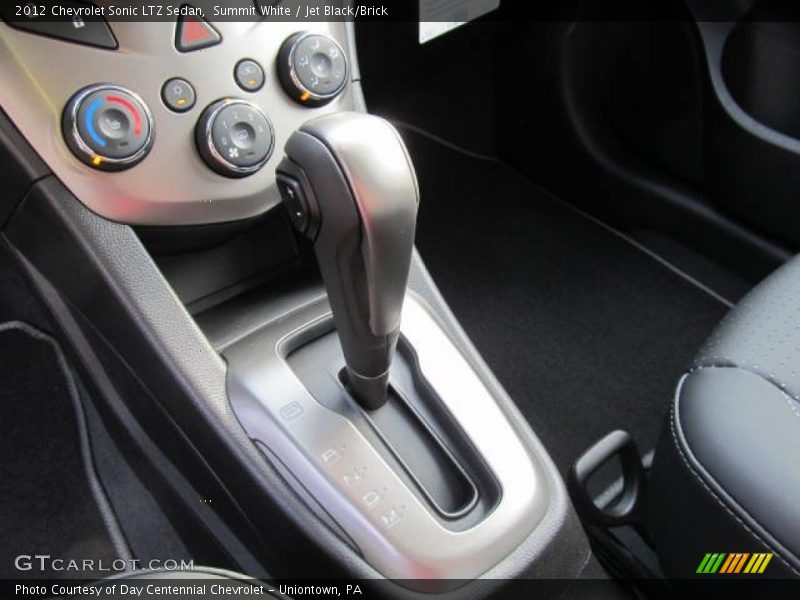 Summit White / Jet Black/Brick 2012 Chevrolet Sonic LTZ Sedan
