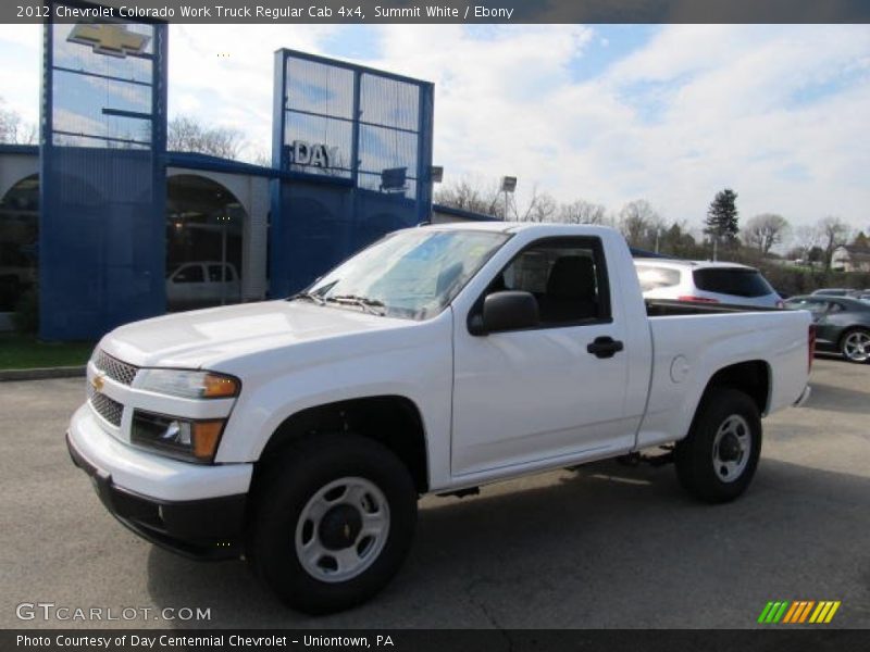 Summit White / Ebony 2012 Chevrolet Colorado Work Truck Regular Cab 4x4
