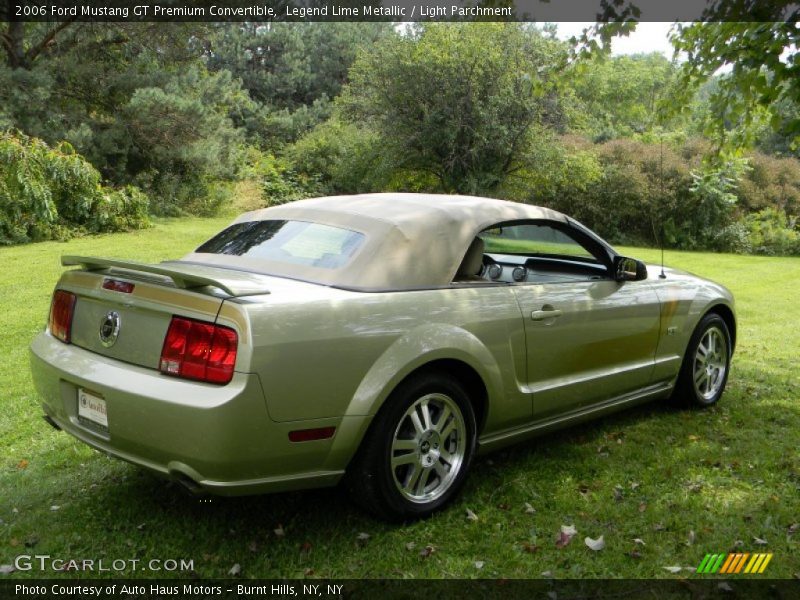 Legend Lime Metallic / Light Parchment 2006 Ford Mustang GT Premium Convertible