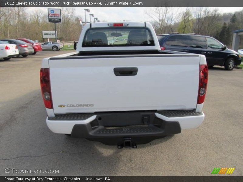 Summit White / Ebony 2012 Chevrolet Colorado Work Truck Regular Cab 4x4