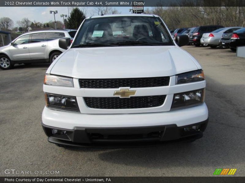Summit White / Ebony 2012 Chevrolet Colorado Work Truck Regular Cab 4x4