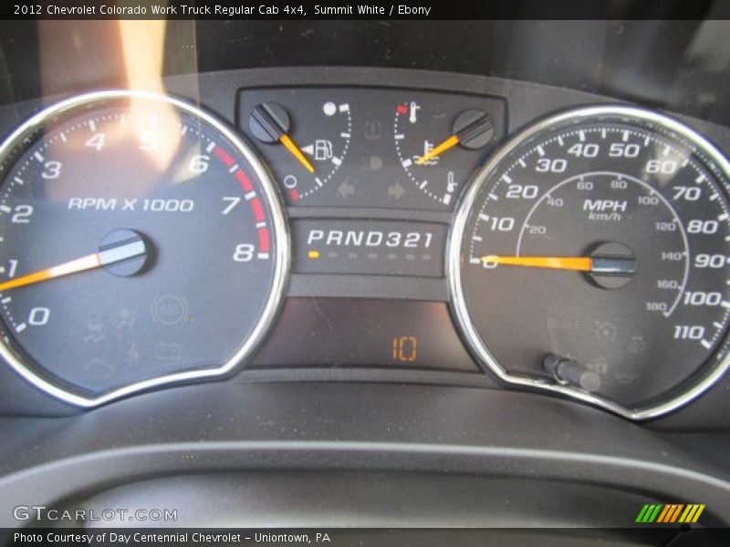  2012 Colorado Work Truck Regular Cab 4x4 Work Truck Regular Cab 4x4 Gauges