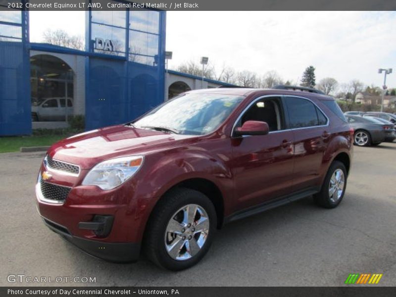 Cardinal Red Metallic / Jet Black 2012 Chevrolet Equinox LT AWD
