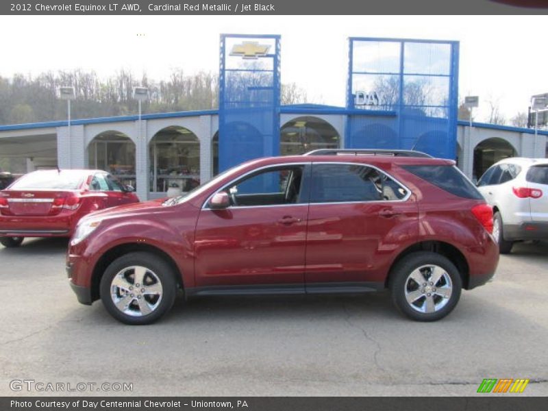 Cardinal Red Metallic / Jet Black 2012 Chevrolet Equinox LT AWD