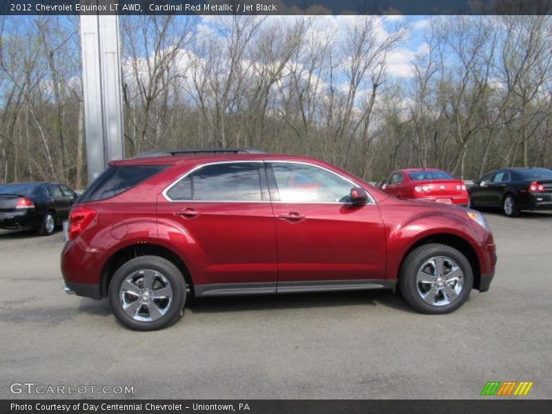 Cardinal Red Metallic / Jet Black 2012 Chevrolet Equinox LT AWD