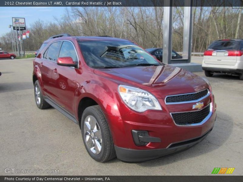 Cardinal Red Metallic / Jet Black 2012 Chevrolet Equinox LT AWD