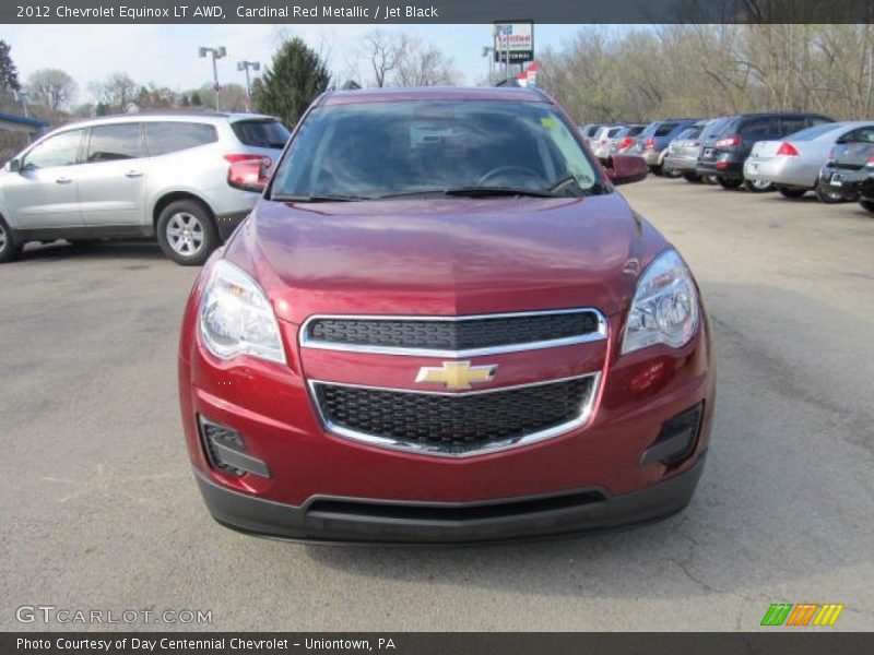 Cardinal Red Metallic / Jet Black 2012 Chevrolet Equinox LT AWD