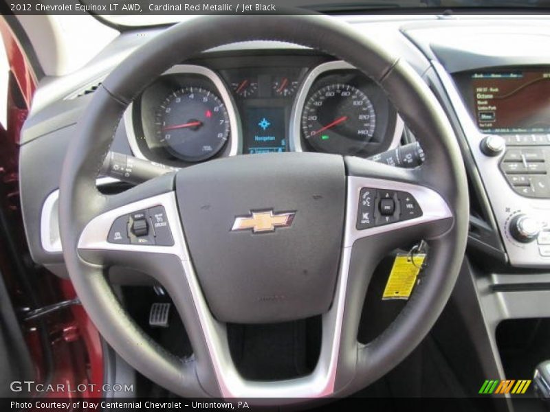 Cardinal Red Metallic / Jet Black 2012 Chevrolet Equinox LT AWD