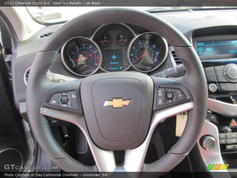 Silver Ice Metallic / Jet Black 2012 Chevrolet Cruze Eco