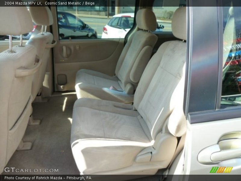 Rear Seat of 2004 MPV LX
