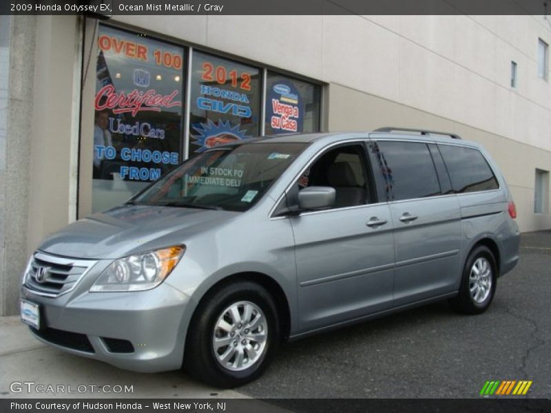 Ocean Mist Metallic / Gray 2009 Honda Odyssey EX