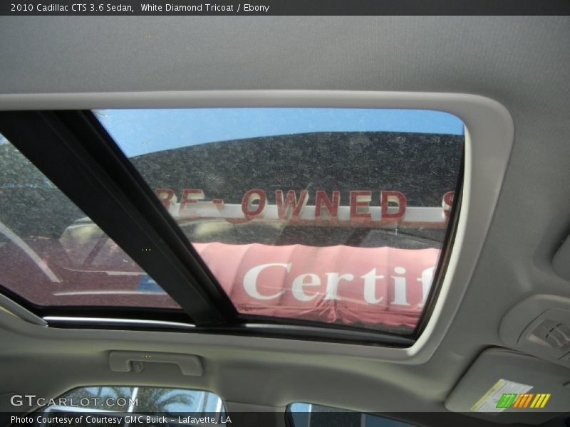 White Diamond Tricoat / Ebony 2010 Cadillac CTS 3.6 Sedan
