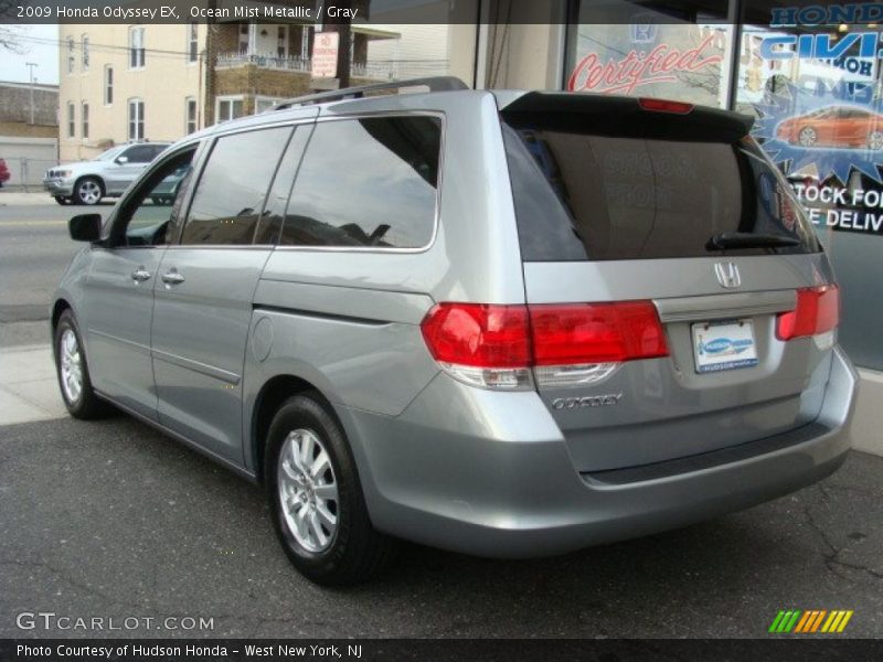 Ocean Mist Metallic / Gray 2009 Honda Odyssey EX