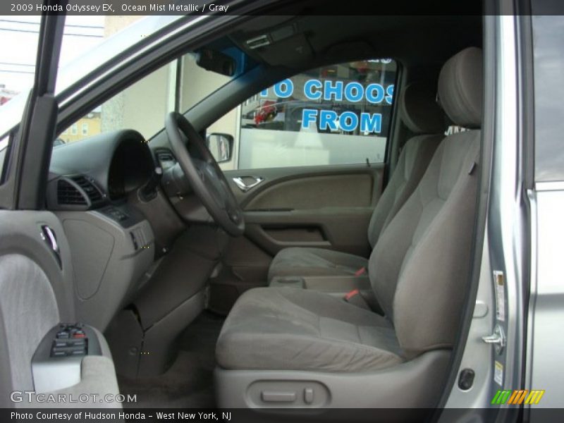 Ocean Mist Metallic / Gray 2009 Honda Odyssey EX